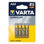 Batterie Varta Superlife AAA Alkaline 1,5 V 4 Stück Blisterpackung