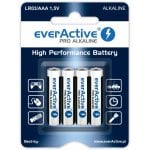 Pilha AAA Everactive LR034BLPA alcalina 1,5 V pack 4 1300 mAh Pilha AAA Everactive LR034BLPA alcalina 1,5 V pack 4 1300 mAh