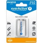 Bateria Everactive EVHRL22-250 9V 250mAh recarregável NiMH blister Bateria Everactive EVHRL22-250 9V 250mAh recarregável NiMH blister