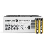 Batterie Everactive EVLR03S2IK AAA Alkaline 40er-Pack 1100 mAh Schwarz/Gelb