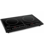 Placa de inducción Esperanza EKH008 doble zona control táctil encimera vidrio Placa de inducción Esperanza EKH008 doble zona control táctil encimera vidrio