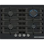 Table de cuisson gaz Bosch PNP6B6K40 Série 4 Verre trempé 60cm Noir intégrable Table de cuisson gaz Bosch PNP6B6K40 Série 4 Verre trempé 60cm Noir intégrable