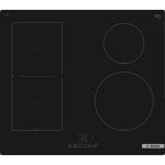 Plaque à induction Bosch PVS61RBB5E Série 4 60 cm 4 zones verre céramique noire Plaque à induction Bosch PVS61RBB5E Série 4 60 cm 4 zones verre céramique noire