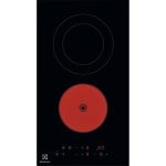 Kochfeld Electrolux Serie 300 LHR3233CK Schwarz 30 cm Glaskeramik 2 Kochzonen