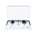 Plaque de cuisson Roline Ravanson K-02T gaz 2 feux émaillée compacte blanc