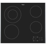 Plaque de cuisson Whirlpool AKT 8130 BA céramique 4 zones verre noir Plaque de cuisson Whirlpool AKT 8130 BA céramique 4 zones verre noir