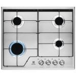 Placa a gás Electrolux KGS6424BX 60 cm Inox integrada 4 queimadores Placa a gás Electrolux KGS6424BX 60 cm Inox integrada 4 queimadores