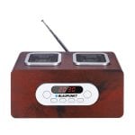 Radio portátil Blaupunkt PP5BR FM 6 W LED madera SD MP3