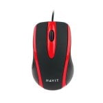 Ratón Havit 6950676221787 Cableado 1000 DPI Negro Rojo Compacto 3 Botones Ratón Havit 6950676221787 Cableado 1000 DPI Negro Rojo Compacto 3 Botones