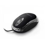 Ratón Titanium TITANUM XM102K USB 1000 DPI Negro Transparente Ambidiestro