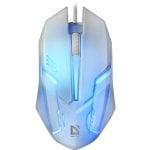 Mouse Defender Cyber MB-560L USB 1200 DPI Bianco Illuminazione RGB Mouse Defender Cyber MB-560L USB 1200 DPI Bianco Illuminazione RGB