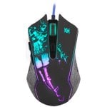 Mouse Defender SIN'SISTER GM-933 USB 7200 DPI Nero RGB 6 Pulsanti Gaming Ergonomico Mouse Defender SIN'SISTER GM-933 USB 7200 DPI Nero RGB 6 Pulsanti Gaming Ergonomico