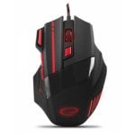 Souris Esperanza EGM201R USB 2400 DPI Noir Rouge Gaming LED 7 Boutons Souris Esperanza EGM201R USB 2400 DPI Noir Rouge Gaming LED 7 Boutons