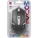 Mouse Defender HIT MB-601 USB 1200DPI Nero RGB Ambidestro Gaming Mouse Defender HIT MB-601 USB 1200DPI Nero RGB Ambidestro Gaming