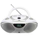 Grabadora de CD Blaupunkt BB14WH Plata Blanco Altavoces USB Radio LCD