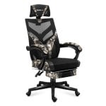 Silla gaming Huzaro Combat 5.0 malla negra y camuflaje 140 kg respaldo ajustable Silla gaming Huzaro Combat 5.0 malla negra y camuflaje 140 kg respaldo ajustable