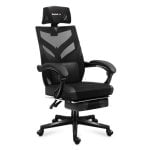 Silla gaming Huzaro Combat 5.0 malla negra PC respaldo ajustable 140 kg Silla gaming Huzaro Combat 5.0 malla negra PC respaldo ajustable 140 kg