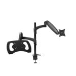 Supporto monitor Trust Mara per doppio schermo 32" molla a gas nero Supporto monitor Trust Mara per doppio schermo 32" molla a gas nero