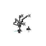 Support écran Apple Maclean MC-811 27" triple bras ajustable aluminium Support écran Apple Maclean MC-811 27" triple bras ajustable aluminium