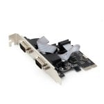 Tarjeta Serial PCIe Gembird SPC-22 RS-232 2 Puertos Perfil Bajo