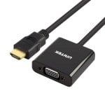 Adapter UNITEK Y-6333 HDMI 3.5 mm VGA Schwarz Plug and Play