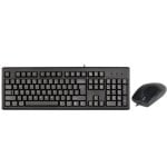 Teclado de membrana A4Tech KM-720620D Layout EN con ratón óptico USB Teclado de membrana A4Tech KM-720620D Layout EN con ratón óptico USB