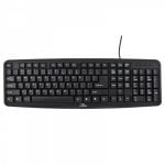 Clavier membrane Esperanza TK102 disposition FR filaire PS/2 noir