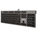 Clavier A4Tech KV-300H membrane QWERTY US complet avec hub USB