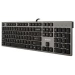 Teclado de membrana A4Tech KV-300H Layout ES USB full size con hub USB