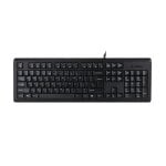 Teclado de membrana A4Tech KR-92 Layout EN resistente salpicaduras negro USB