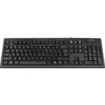 Clavier à membrane A4Tech KR-83 FR filaire PS/2 courbé noir