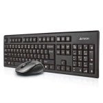Teclado de membrana A4Tech 7100N Layout EN inalámbrico con ratón óptico Teclado de membrana A4Tech 7100N Layout EN inalámbrico con ratón óptico