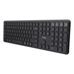 Teclado scissor Trust Vaiya Layout US conexão USB RF Bluetooth multifuncional Teclado scissor Trust Vaiya Layout US conexão USB RF Bluetooth multifuncional