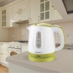 Bollitore Maestro Feel MR013 1L 1100W verde bianco plastica sicurezza Bollitore Maestro Feel MR013 1L 1100W verde bianco plastica sicurezza
