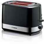 Tostadora Bosch TAT6A513 2 Rebanadas Acero Inoxidable 800W Negra