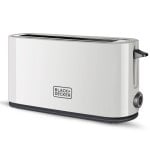 Torradeira Black & Decker BXTO1001E 1 Fenda 1000W Plástico Branco Funções Avançadas Torradeira Black & Decker BXTO1001E 1 Fenda 1000W Plástico Branco Funções Avançadas