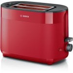 Tostadora Bosch TAT2M124 2 rebanadas 950 W Roja control giratorio