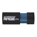 Memoria USB Patriot Supersonic Rage Lite 32GB USB 3.2 Negra Azul 180 MB/s Memoria USB Patriot Supersonic Rage Lite 32GB USB 3.2 Negra Azul 180 MB/s