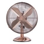 Ventilateur Ravanson WT-7033M cuivre 33,5 cm oscillation 90° table métal Ventilateur Ravanson WT-7033M cuivre 33,5 cm oscillation 90° table métal
