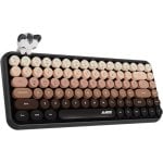 Ajazz 308i Teclado Compacto Sem Fios Bluetooth Layout ANSI Castanho Ajazz 308i Teclado Compacto Sem Fios Bluetooth Layout ANSI Castanho