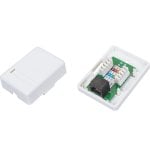 Conector RJ45 Alantec GN001 Branco Fêmea Direita Plástico Conector RJ45 Alantec GN001 Branco Fêmea Direita Plástico