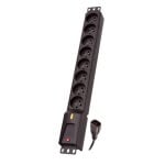 Regleta LESTAR 1966004987 3 m 230 toma corrientes negra con interruptor Regleta LESTAR 1966004987 3 m 230 toma corrientes negra con interruptor