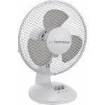 Ventilateur de Table Esperanza Zephyr 30W Blanc Oscillant 2 Vitesses Sécurisé