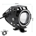 Faro Led U7 12-80v Azul Faro Led U7 12-80v Azul