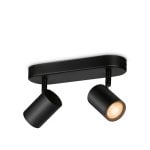 WiZ IMAGEO 2 verstellbare Spots Smart Deckenleuchte Wi-Fi/Bluetooth Schwarz LED Metall 2200K