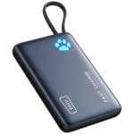 Batería externa INIU PowerPaw 10 000 mAh negra carga rápida PD 20W USB-C con linterna