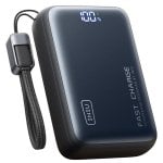 INIU Leopard Power Powerbank compacto com cabo integrado 25.000mAh 100W Preto