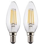 Xavax 00112905 Ampoule LED E14 4W 470lm Blanc chaud (2 pièces)