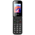 Telemóvel Qubo X-247 4G para Seniores, Ecrã Duplo, Preto Telemóvel Qubo X-247 4G para Seniores, Ecrã Duplo, Preto