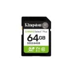 Tarjeta de memoria Kingston SDXC Canvas Select Plus 64 GB Clase 10 UHS-I V10